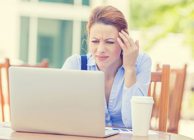 Woman Stressed About Digital Marketing Strategies