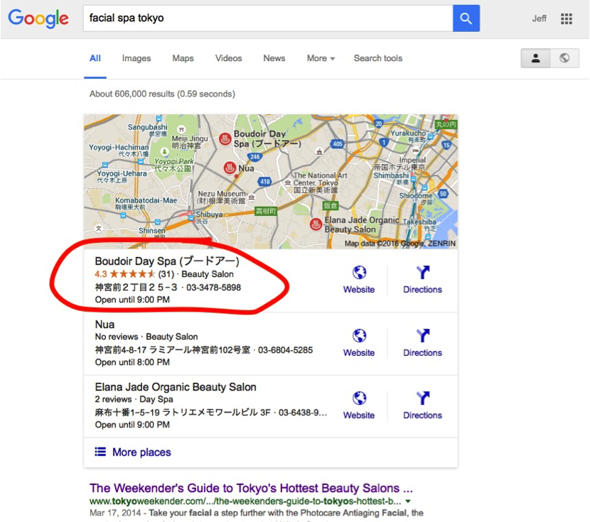 Local SEO Search on Google